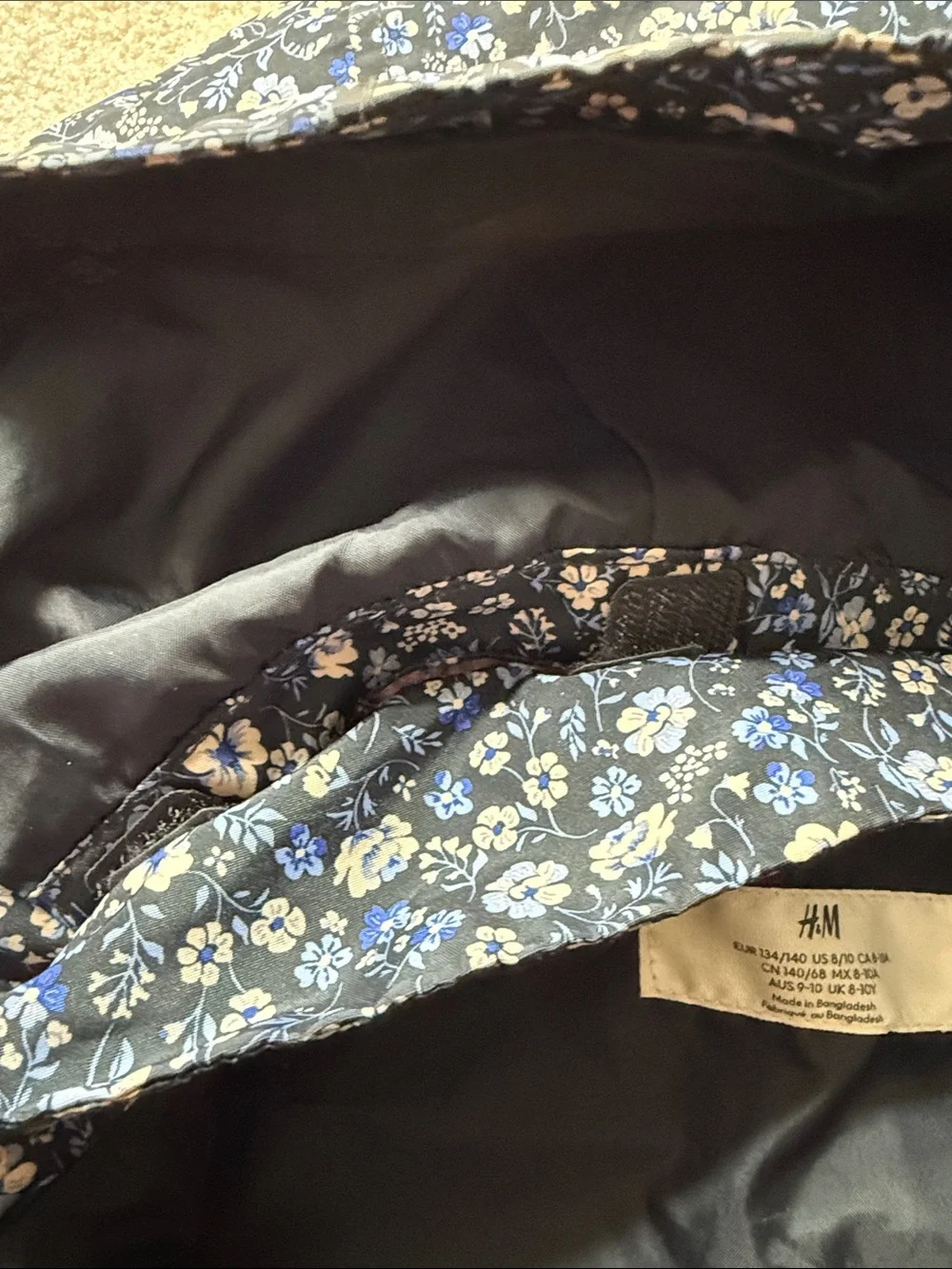 H&M Girls Flower Raincoat | Size 8-10